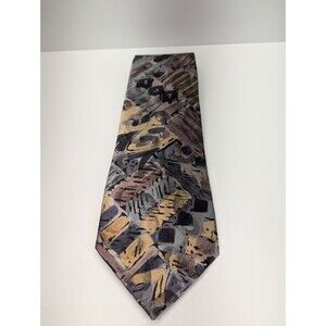 Vintage Brittany Bay‎ Multicolor Abstract Pointed Classic Necktie Tie